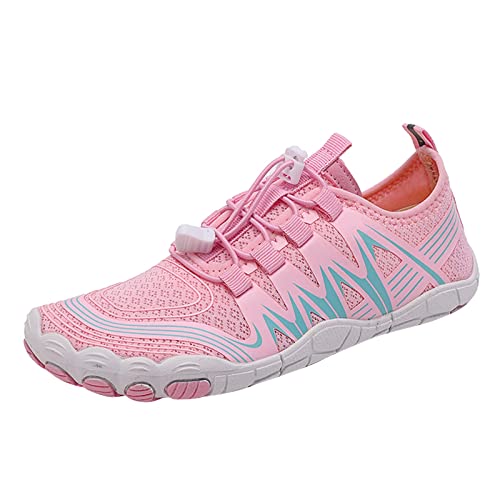 Barfußschuhe Damen, Puschies Barfußschuhe Sommer Lässig Wasserschuhe Pro rutschfeste Aquaschuhe Weiche Sohle SlipStop Barfuss Schuhe Weiß Erwachsene Badeschuhe Aqua Schuhe von Fulidngzg