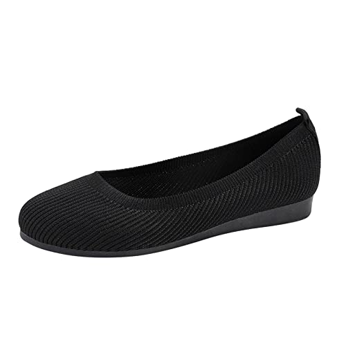 Business Schuhe Damen: Bequem Tanzschuhe Damenschuhe Barfuss Wildling Lackschuhe Sportliche Schwarze Halbschuhe Pretty Mokkasins Ballerinas Flach Business Slipper Balerinaschuhe von Fulidngzg