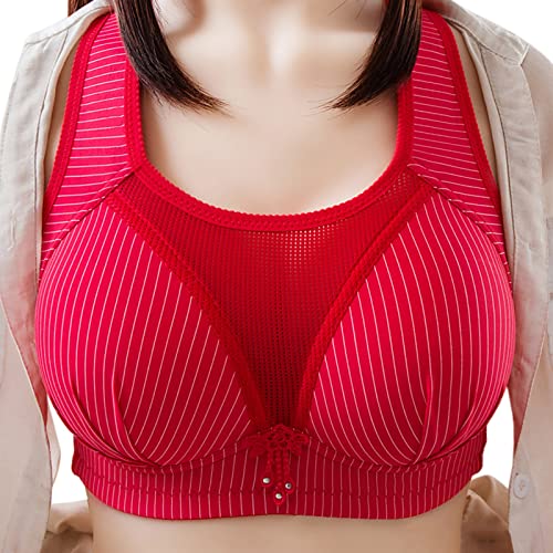 Damen-BHS, Große Größen Schwitzschutz Ohne Bügel T Shirt BH Sport BH Große Brüste Leicht Spitze Starker Halt Bra Push Up BH Gym High Support Multiway Gepolstert Bralette Bustier von Fulidngzg