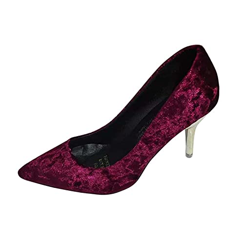 Damen Pumps: mit Absatz Dirndl Schuhe Schwarz 2023 Trachtenschuhe mit Riemchen Business High Heels Absatzschuhe Zum Kleid Gothic Pumps Festliche Weite H Slingback Stöckelschuhe von Fulidngzg