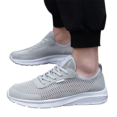 Fulidngzg Arbeitsschuhe Herren Atmungsaktiv Barfußschuhe Running Sneaker Turnschuhe Leichte Fitnessstudio Übergröße Sportschuhe Trekkingschuhe Dünn Slip-On Sicherheitsschuhe Wanderschuhe Laufschuhe von Fulidngzg