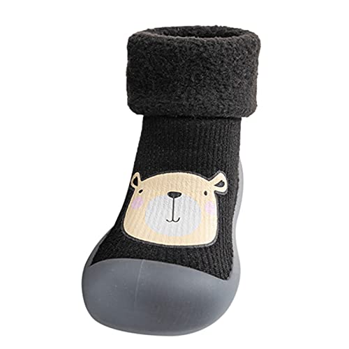 Fulidngzg Baby Winterschuhe Jungen Mädchen Lauflernschuhe Niedlich Babystiefel Kleinkind Schuhe Toddler Shoes Hausschuhe Krabbelschuhe Winterschuhe Weiche Sohle Einstellbar Fleece Booties Baby Schuhe von Fulidngzg