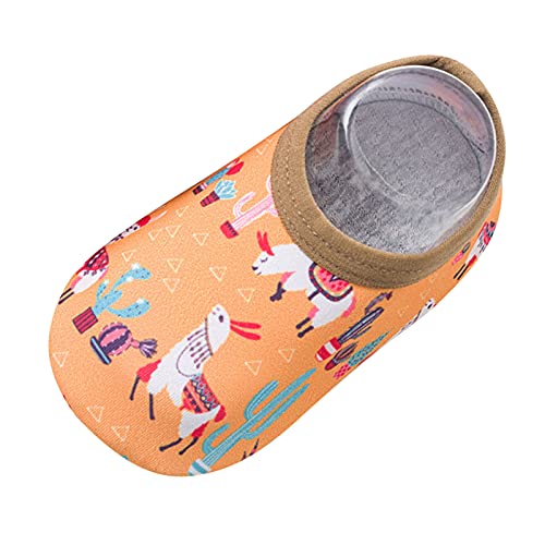 Fulidngzg Barfußschuhe Kinder Jungen Mädchen, Barfuss Hausschuhe Turnschläppchen Kindergarten Weich Gymnastikschuhe Barfussschuhe Leichte Baby Slipper Pantoffeln Kleinkinder Slim Fit Schläppchen von Fulidngzg