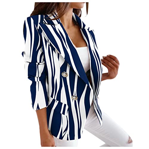 Fulidngzg Blazer Damen Elegant Kurz Dünn Blazerjacke Business Übergangsjacke Frühling Sommer Sportlich Anzugjacke Sommerjacke Tailliert Elegant Oversize Cardigan Kurzblazer Jacke von Fulidngzg