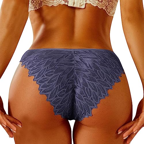 Fulidngzg Brazilian Slip Damen Spitze Dessous Unterhosen Offen Ouvert Erotisch Nahtlose Slips Bikini Hipster Unterwäsche Große Größen Sexy String Tanga Höschen von Fulidngzg