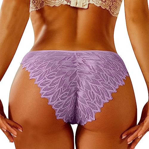 Fulidngzg Brazilian Slip Damen Spitze Dessous Unterhosen Offen Ouvert Erotisch Nahtlose Slips Bikini Hipster Unterwäsche Große Größen Sexy String Tanga Höschen von Fulidngzg