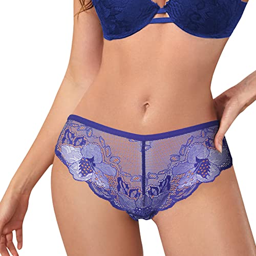 Fulidngzg Brazilian Slip Damen Spitze Dessous Unterhosen Offen Ouvert Erotisch Nahtlose Slips Bikini Hipster Unterwäsche Große Größen Sexy String Tanga Höschen von Fulidngzg