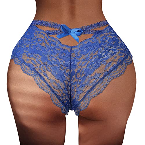 Fulidngzg Brazilian Slip Damen Spitze Dessous Unterhosen Offen Ouvert Erotisch Nahtlose Slips Bikini Hipster Unterwäsche Große Größen Sexy String Tanga Höschen von Fulidngzg