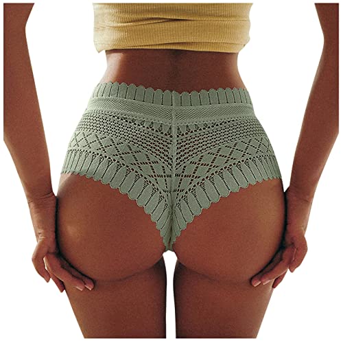 Fulidngzg Brazilian Slip Damen Spitze Dessous Unterhosen Offen Ouvert Erotisch Nahtlose Slips Bikini Hipster Unterwäsche Große Größen Sexy String Tanga Höschen von Fulidngzg