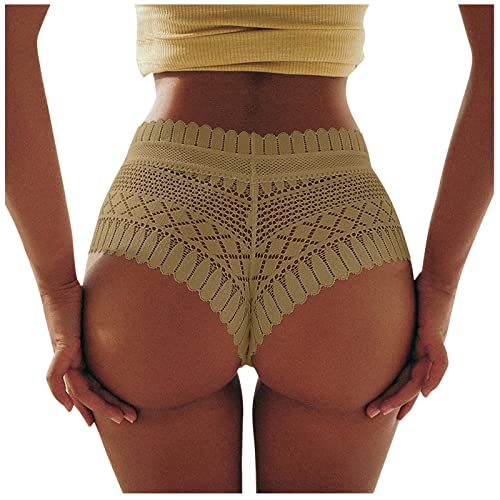 Fulidngzg Brazilian Slip Damen Spitze Dessous Unterhosen Offen Ouvert Erotisch Nahtlose Slips Bikini Hipster Unterwäsche Große Größen Sexy String Tanga Höschen von Fulidngzg