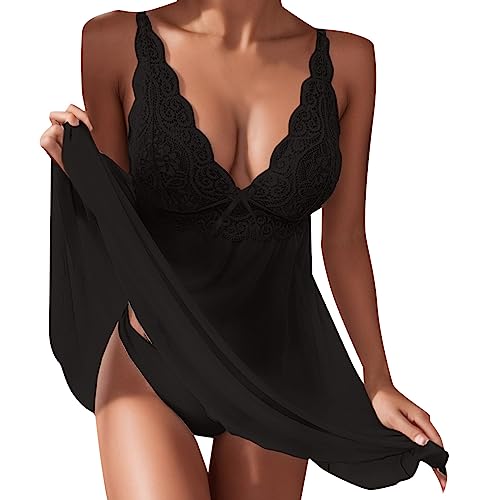 Fulidngzg Damen Dessous Erotisch, Erotische Mollig Unterwäsche Hot Große Größe Durchsichtige Corsage Ouvert Unterkleid Kurz Sommer Body Spitze Cosplay Nachtkleid Reizwäsche Outfit Fulidngzg Damen Dessous Erotisch, Erotische Mollig Unterwäsche Hot Große Größe Durchsichtige Corsage Ouvert Unterkleid Kurz Sommer Body Spitze Cosplay Nachtkleid Reizwäsche Outfit von Fulidngzg