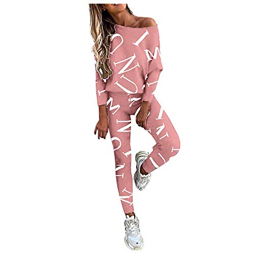 Fulidngzg Damen Jumpsuit Elegant Kuschelig Langarm Jogging Anzug Jogginganzüge Sportanzug Set Sporthose Hose Trainingsanzüge Jogginghose Elegant Tracksuit Freizeitanzug Sportbekleidung Freizeitanzug von Fulidngzg