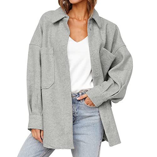 Damen Mantel Winter Wolle Elegant Wintermantel Trenchcoat Lang A-Linie Wollmantel Trench Coat Herbst Winter Steppmantel Wolljacke Schwarzer Boucle Blazer Longblazer Windjacke von Fulidngzg