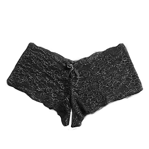 Fulidngzg Damen Slip Sexy Offen Tanga Offen Ouvert Spitze String Tanga Große Größen Unterwäsche Dessous Erotisch Hipster Bikini Frauen Nahtlose Slips Höschen Unterhosen von Fulidngzg