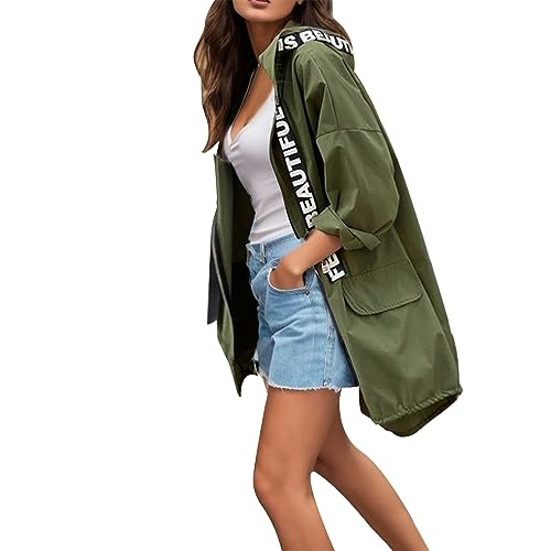 Fulidngzg Damen Trenchcoat Oversize Leicht Sommermantel Frühlingsjacke Lang Beige Trenchcoat Frühlingsmantel Frühling Übergang Übergangsjacke Jacke Tailliert Vintage Mäntel Frauen Spring Jacket Fulidngzg Damen Trenchcoat Oversize Leicht Sommermantel Frühlingsjacke Lang Beige Trenchcoat Frühlingsmantel Frühling Übergang Übergangsjacke Jacke Tailliert Vintage Mäntel Frauen Spring Jacket von Fulidngzg
