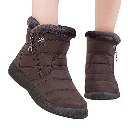 Fulidngzg Damen Winterstiefel Gefüttert Wasserdicht Schwarz 43 Warm Flach Mittelhoch Hoch Weite Winterschuhe Schneestiefel Stiefeletten Damenstiefel von Fulidngzg