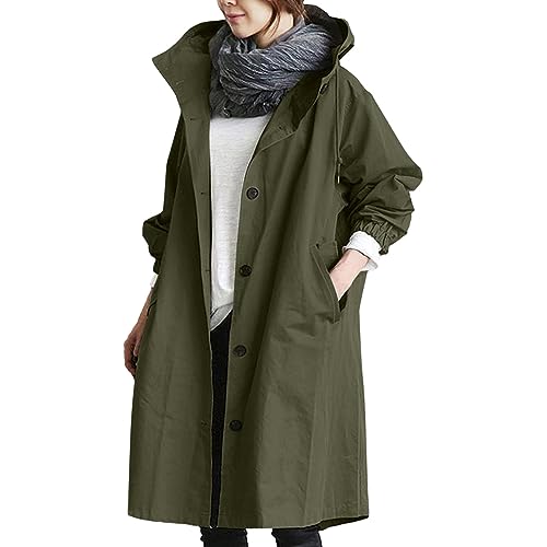 Fulidngzg Frühlingsmantel Damen Oversize mit Kapuze Übergangsmantel Frühlingsmantel Elegant Beige Sommermantel Übergangsjacke Lang Frühling Jacke Mantel Leicht Schwarz Longjacke Trench Coat Fulidngzg Frühlingsmantel Damen Oversize mit Kapuze Übergangsmantel Frühlingsmantel Elegant Beige Sommermantel Übergangsjacke Lang Frühling Jacke Mantel Leicht Schwarz Longjacke Trench Coat von Fulidngzg