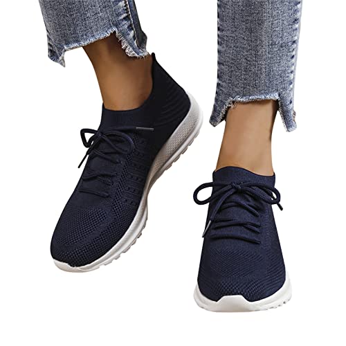 Fulidngzg Halbschuhe Damen Wasserdicht Leicht Bequeme Laufschuhe Turnschuhe Fitnessschuhe Fitness Straßenlaufschuhe Freizeitschuhe Sneaker Sportschuhe Outdoor Weich Gym Running Schuhe Joggingschuhe von Fulidngzg