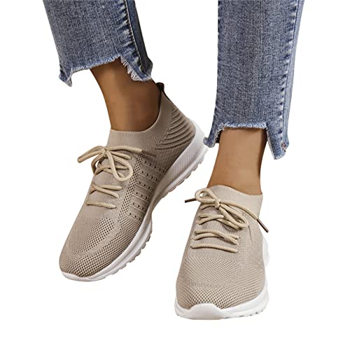 Fulidngzg Halbschuhe Damen Wasserdicht Leicht Bequeme Laufschuhe Turnschuhe Fitnessschuhe Fitness Straßenlaufschuhe Freizeitschuhe Sneaker Sportschuhe Outdoor Weich Gym Running Schuhe Joggingschuhe von Fulidngzg