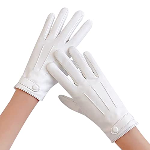 Fulidngzg Handschuhe Leder Damen Schwarz Wasserdicht Damenhandschuhe Lederhandschuhe Elegant Winter Leder Handschuhe Winterhandschuhe Touchscreen Gefüttert Warm Lammfellhandschuhe Thermohandschuhe von Fulidngzg
