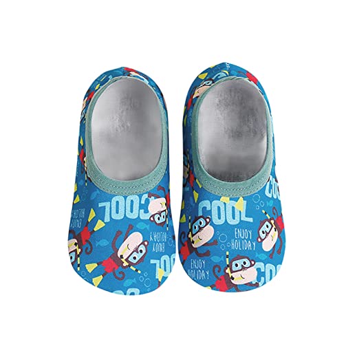 Fulidngzg Hausschuhe 26 Jungen Mädchen: Barfuss Gymnastikschuhe Turnschläppchen Ungefüttert Slim Fit Hausschuhe Pantoffeln Baby Slipper Weich Barfussschuhe Leichte Kleinkinder Turnschlappen von Fulidngzg