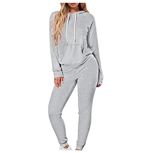 Fulidngzg Jogginganzug Damen Große Größen Warm Zweiteiler Schwitzanzug Trainingsanzüge Sportbekleidung Sportswear Lang Jogging Anzug Freizeitanzug Jogginghose Langarm Hoodie Sportanzug Jogginganzüge von Fulidngzg