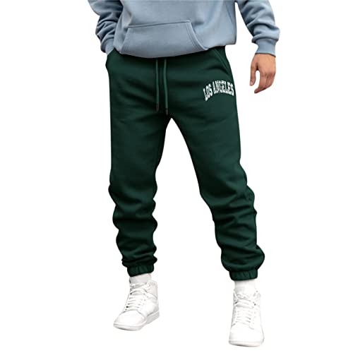 Fulidngzg Jogginghose Herren XL Relaxing Hose Cargo Baumwolle Trainingshose Fitnesshose Slim Fit Freizeithose Lang Warm Jogginghose Sweathose Jogger mit Taschen Stretch Baggy Sporthose Cargohose von Fulidngzg