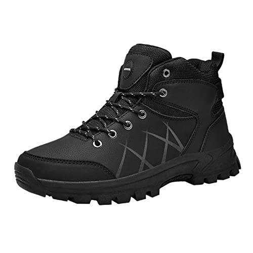 Fulidngzg Leichte Wanderschuhe Herren: Orthopädische Wasserdicht Wanderstiefel Fersensporn Schnürsenkel Bergschuhe Walking Breite Füße Stiefeletten 39 Trekkingschuhe Outdoor Schuhe von Fulidngzg