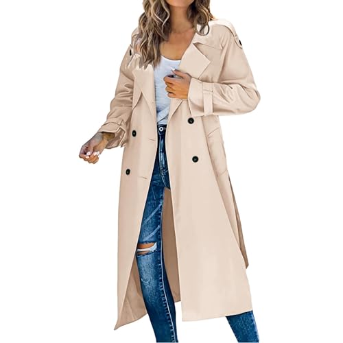 Fulidngzg Mantel Damen Elegant Oversize Leicht Übergangsmantel Übergangsjacke Beige Frühling Trenchcoat Frühlingsmantel Tailliert Vintage Jacke Sommermantel Schwarz Lang Trench Coat Long Coat Fulidngzg Mantel Damen Elegant Oversize Leicht Übergangsmantel Übergangsjacke Beige Frühling Trenchcoat Frühlingsmantel Tailliert Vintage Jacke Sommermantel Schwarz Lang Trench Coat Long Coat von Fulidngzg