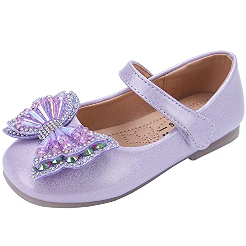 Fulidngzg Prinzessin Schuhe Mädchen Schmal Festlich Glitzer Tanzschuhe Stöckelschuhe Klettverschluss mit Absatz Ballerina Sommer Pumps Sandalen Partei Leder Cosplay Kinderschuhe von Fulidngzg