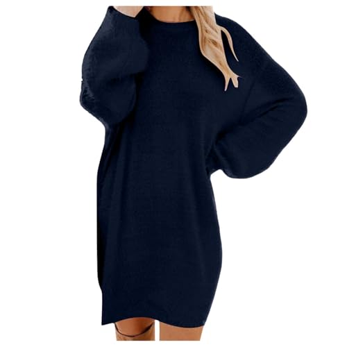 Fulidngzg Pulloverkleid Damen Herbstkleid Langarm Strickkleid Damen Herbst Winterkleid Rundhals Pullover Kleid Elegant Midikleid Einfarbig Freizeitkleid Knielang Knitted Dress Oversize Fulidngzg Pulloverkleid Damen Herbstkleid Langarm Strickkleid Damen Herbst Winterkleid Rundhals Pullover Kleid Elegant Midikleid Einfarbig Freizeitkleid Knielang Knitted Dress Oversize von Fulidngzg