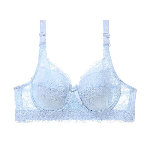 Fulidngzg Push Up BH Weiss Damen, Extrem Schalen BH Große Größen Balconette mit Bügel Push Up BH 90 D Dirndl BH Schulterfrei Balconette BH Brustvergrößerungspflaster Beha Dirndl Bluse Prothesen BH von Fulidngzg