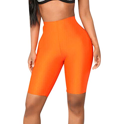 Fulidngzg Shorts Damen High Waist: Teveo Schwarz Baumwoll Radlerhose Sommer Leggings Push Up Radlershorts Gym Sporthose Shorts Leggins Shorts Activewear Kurze Hosen Leggins von Fulidngzg