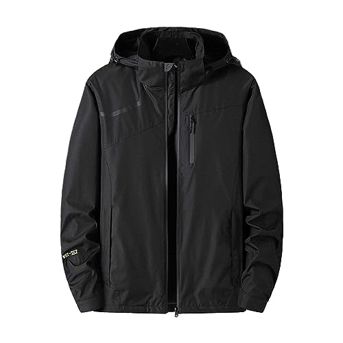 Fulidngzg Skijacke Herren 4XL Übergröße Dicke Lang Wanderjacke Snowboardjacke Hybrid Grosse Grössen Outdoorjacke Atmungsaktiv Warm 3 In 1 Winterjacke Regenjacke Thermojacke von Fulidngzg