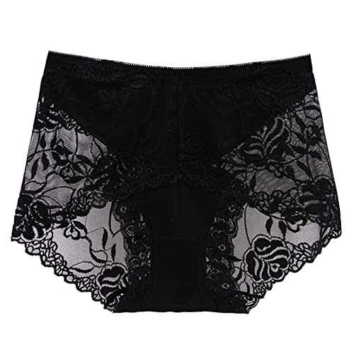 Fulidngzg Slip Damen Hipster Erotic Lingerie Erotisch String Tanga Tangas Hohe Taille Spitze Dessous Unterwäsche String Atmungsaktiv Ouvert Große Größen Unterhosen Schlüpfer von Fulidngzg