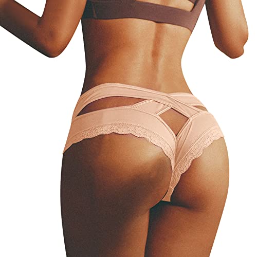 Fulidngzg Slip Damen Sexy Spitze Erotisch Frauen Offen Ouvert Höschen Bikini Nahtlose Slips Große Größen Unterhosen Unterwäsche Dessous Hipster String Tanga von Fulidngzg