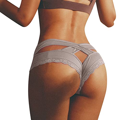 Fulidngzg Slip Damen Sexy Spitze Erotisch Frauen Offen Ouvert Höschen Bikini Nahtlose Slips Große Größen Unterhosen Unterwäsche Dessous Hipster String Tanga von Fulidngzg