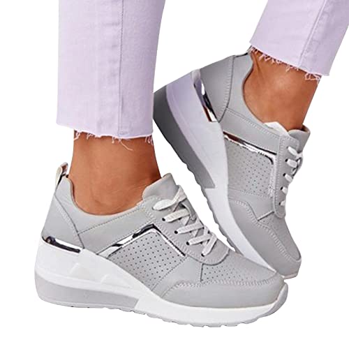 Fulidngzg Sneaker Damen Schwarz Weite H Fitnessschuhe Straßenlaufschuhe Joggingschuhe Weich Turnschuhe Walkingschuhe Bequeme Sportschuhe Fitness Freizeitschuhe Laufschuhe Gym Outdoor von Fulidngzg