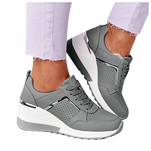 Fulidngzg Sneaker Damen Schwarz Weite H Fitnessschuhe Straßenlaufschuhe Joggingschuhe Weich Turnschuhe Walkingschuhe Bequeme Sportschuhe Fitness Freizeitschuhe Laufschuhe Gym Outdoor Joggingschuhe von Fulidngzg