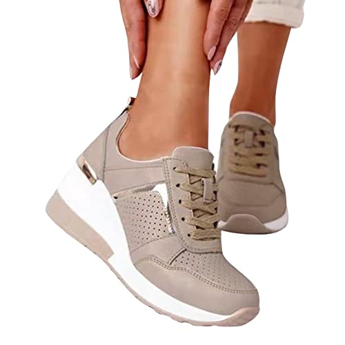 Fulidngzg Sneaker Damen Schwarz Weite H Fitnessschuhe Straßenlaufschuhe Joggingschuhe Weich Turnschuhe Walkingschuhe Bequeme Sportschuhe Fitness Freizeitschuhe Laufschuhe Gym Outdoor Joggingschuhe von Fulidngzg