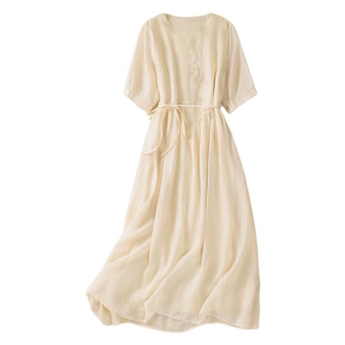 Fulidngzg Sommerkleid Damen Lang Leinen Kurzarm Maxikleid Vintage Schicke Italienische Kleider Elegant Luftig Sommerkleid Große Größen Strandkleid Lässige Hawaii Kleid Curvy Leichte Damenkleider Fulidngzg Sommerkleid Damen Lang Leinen Kurzarm Maxikleid Vintage Schicke Italienische Kleider Elegant Luftig Sommerkleid Große Größen Strandkleid Lässige Hawaii Kleid Curvy Leichte Damenkleider von Fulidngzg