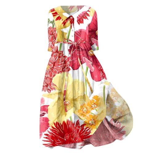 Fulidngzg Strandkleider Damen Sommer Leinen Kurzarm Strandkleid Curvy Lang Damenkleider Elegant Lässige Italienische Kleider Luftig Maxikleid Große Größen Freizeitkleid Leichte Locker Sommerkleid Fulidngzg Strandkleider Damen Sommer Leinen Kurzarm Strandkleid Curvy Lang Damenkleider Elegant Lässige Italienische Kleider Luftig Maxikleid Große Größen Freizeitkleid Leichte Locker Sommerkleid von Fulidngzg