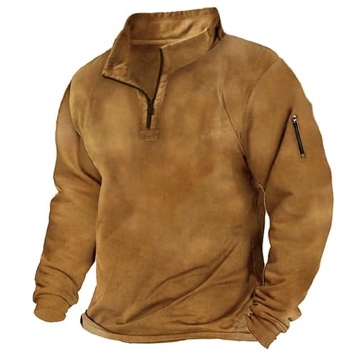 Fulidngzg Sweatshirt Herren Ohne Kapuze Norweger mit Reißverschluss Winterpullover Fleecepullover Winter Fleece Arbeitspullover Warm Wollpullover Pullover Schwarzer Langarm Pulli Fulidngzg Sweatshirt Herren Ohne Kapuze Norweger mit Reißverschluss Winterpullover Fleecepullover Winter Fleece Arbeitspullover Warm Wollpullover Pullover Schwarzer Langarm Pulli von Fulidngzg