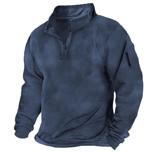 Fulidngzg Sweatshirt Herren Ohne Kapuze Norweger mit Reißverschluss Winterpullover Fleecepullover Winter Fleece Arbeitspullover Warm Wollpullover Pullover Schwarzer Langarm Pulli Fulidngzg Sweatshirt Herren Ohne Kapuze Norweger mit Reißverschluss Winterpullover Fleecepullover Winter Fleece Arbeitspullover Warm Wollpullover Pullover Schwarzer Langarm Pulli von Fulidngzg