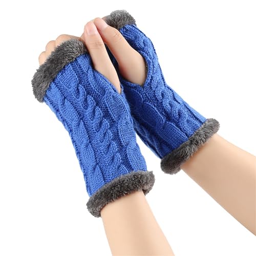 Fulidngzg Thermo Handschuhe Damen Y2K Schwarz Fingerlose Pulswärmer Teenager Mädchen Winter Fäustlinge Winterhandschuhe Touchscreen Wolle Handstulpen Armstulpen von Fulidngzg