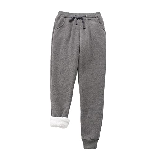 Fulidngzg Thermo Leggings Damen Winter Flauschig Trainingshose Thermopants Thermo Fleece Thermohose Jogginghose Lässige Gefütterte Sweatpants Winterhose Lang Verdickte Arbeitshose Fleecehose von Fulidngzg