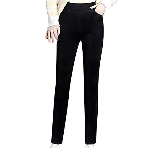 Fulidngzg Thermohosen Damen Verdickte Thermo Jogginghose Loungewear Fleece Lässige Fleecehose Thermohose Bequeme mit Taschen Winterhose Sweathose Warme Fell Trainingshose Kuschelhose von Fulidngzg