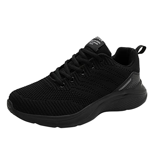 Fulidngzg Turnschuhe Damen Schwarz Slip On Schuhe Sport Ohne Schnürsenkel Sneaker Leicht Atmungsaktiv Sportschuhe Jogging Freizeit Turnschuhe Outdoor Bequeme Laufschuhe Fitnessschuhe Joggingschuhe von Fulidngzg