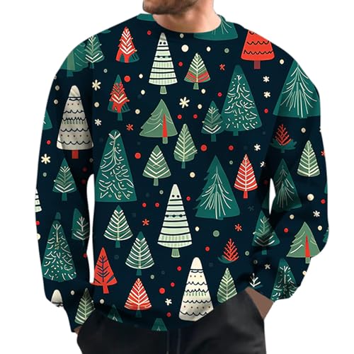 Ugly Christmas Sweater Herren 5XL Winter Strickpullover Weihnachtspulli Xmas Rentier Weihnachten Pullover Weihnachtspullover Hässlich Modern Funny Christmas Sweater Weihnachtssweater von Fulidngzg