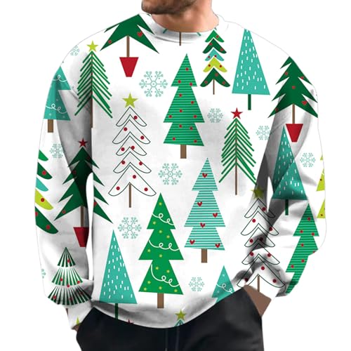 Ugly Christmas Sweater Herren 5XL Winter Strickpullover Weihnachtspulli Xmas Rentier Weihnachten Pullover Weihnachtspullover Hässlich Modern Funny Christmas Sweater Weihnachtssweater von Fulidngzg